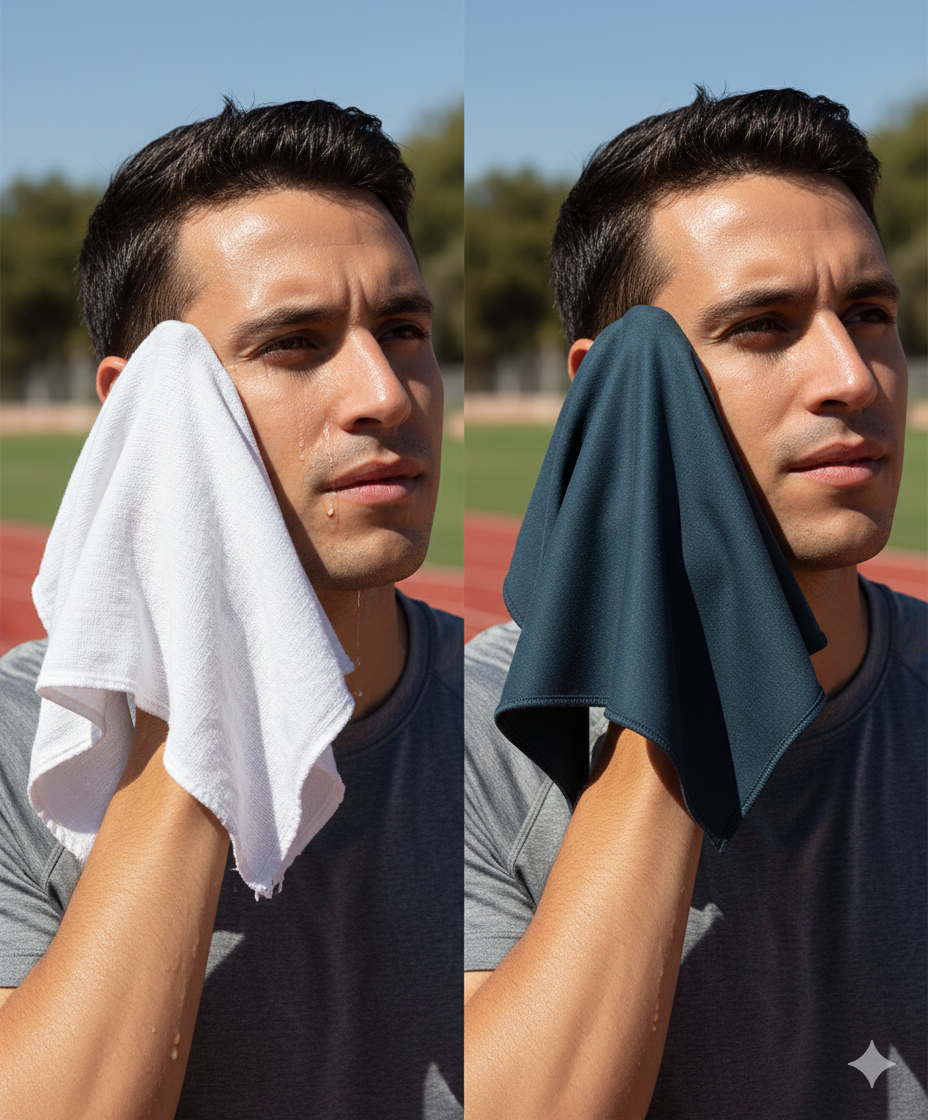 What is the best material for a handkerchief for sweat?