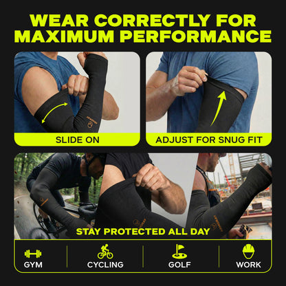 Explore our step-by-step guide on how to wear Armoray® Thumbhole Arm Sleeves — Designed for Total Protection by ARMORAY. Learn the correct way to put them on and see usage examples for the gym, cycling, golf, and work. Discover how these versatile sleeves offer superior sun protection and extended hand coverage every day.