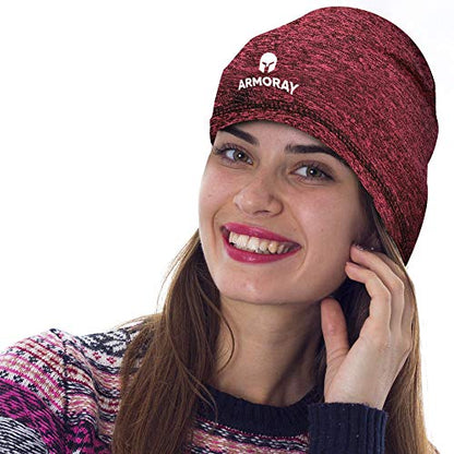 Armoray Skull Cap - Running Hat Beanie for Men or Women