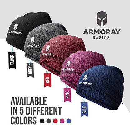 Armoray Skull Cap - Running Hat Beanie for Men or Women